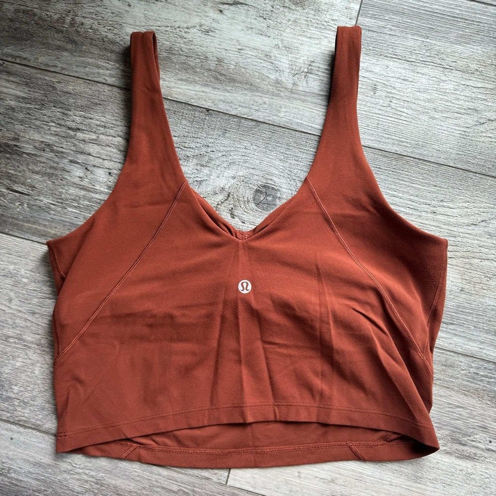 lululemon align tank - gathered front dark terracotta - Picture 5 of 11